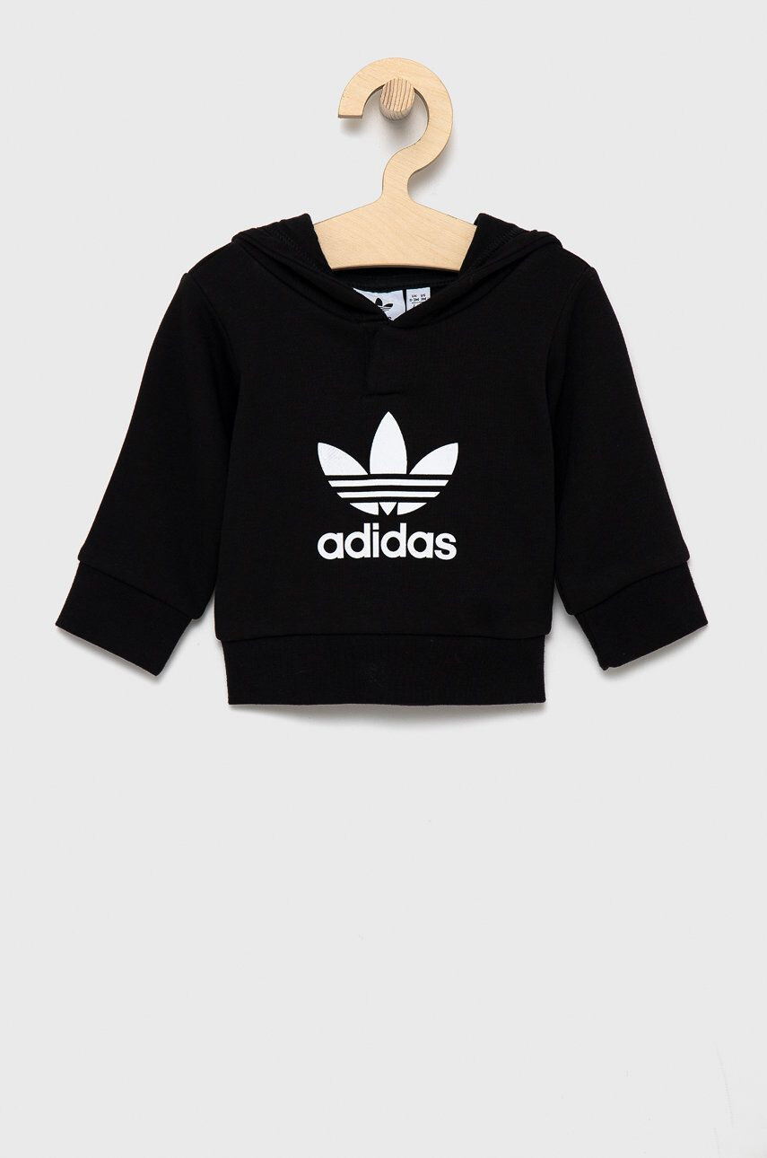 adidas Originals Dětská tepláková souprava HE6909 černá barva - Pepit.cz