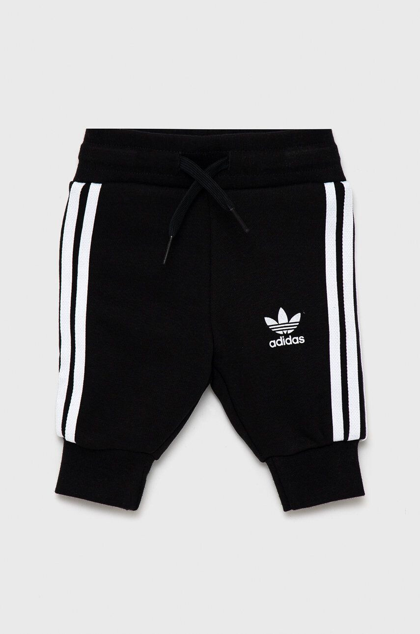 adidas Originals Dětská tepláková souprava H25218 černá barva - Pepit.cz