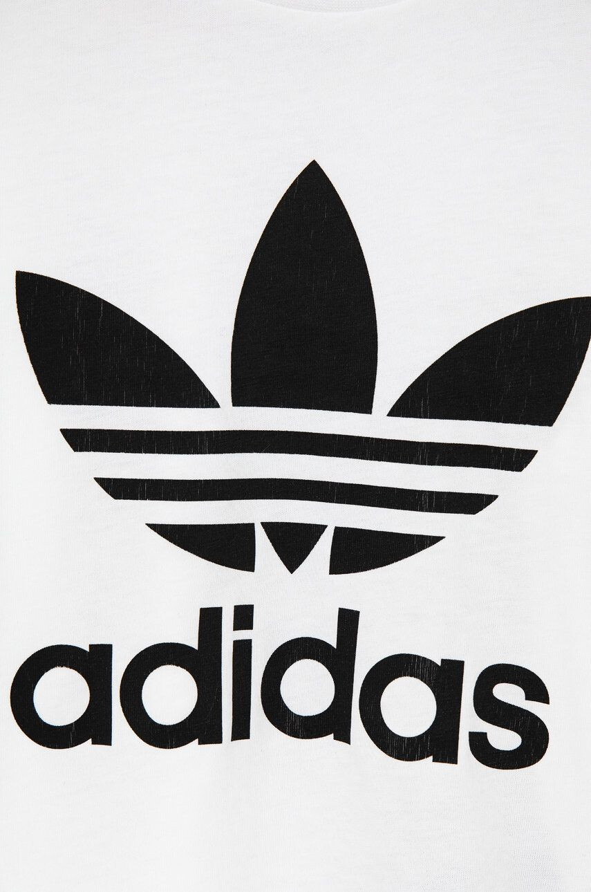 adidas Originals Dětské bavlněné tričko HE2191 zelená barva s potiskem - Pepit.cz