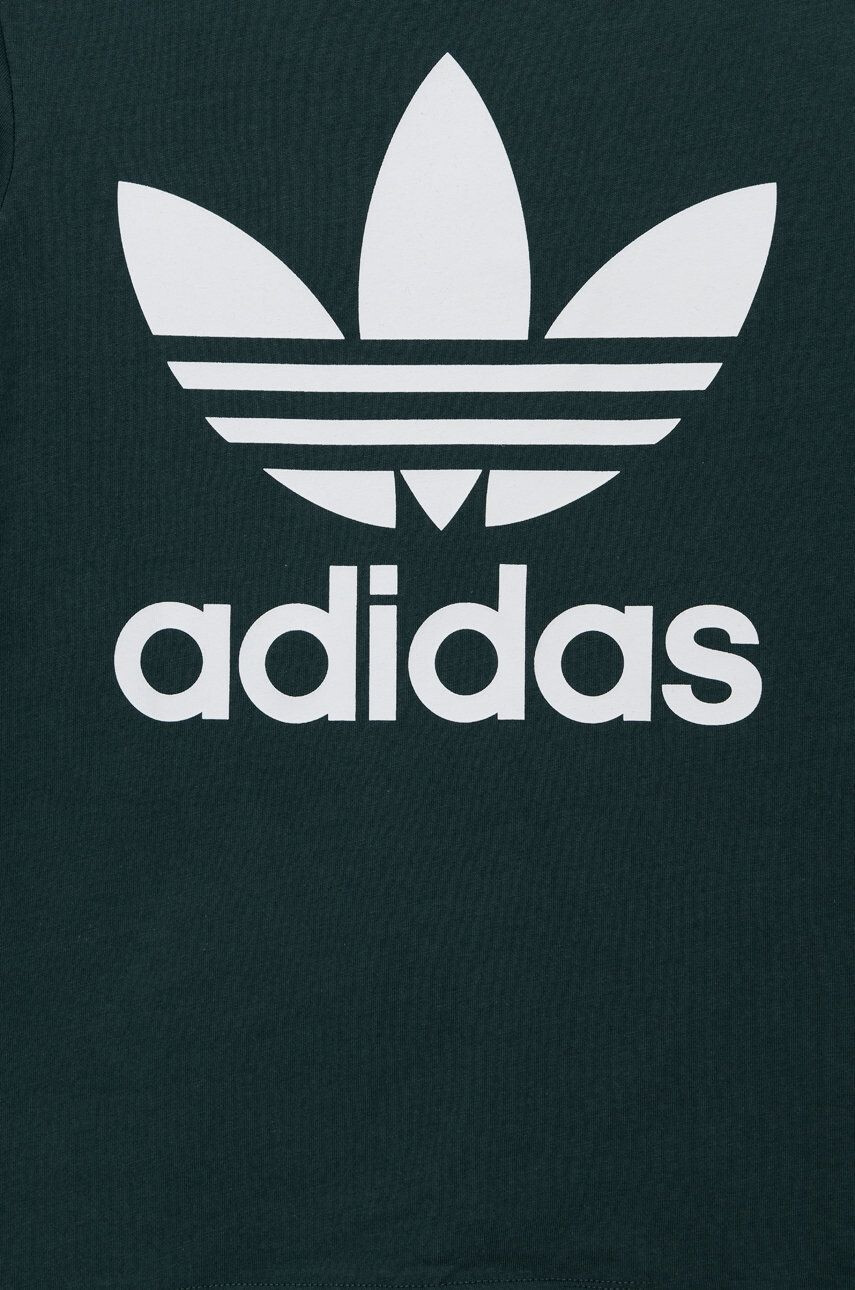 adidas Originals Dětské bavlněné tričko bílá barva s potiskem - Pepit.cz