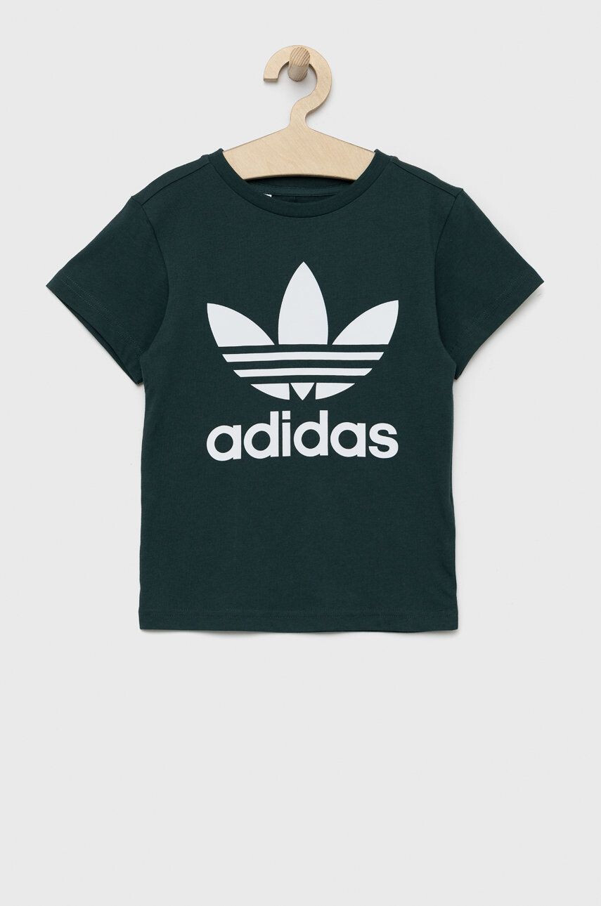 adidas Originals Dětské bavlněné tričko bílá barva s potiskem - Pepit.cz