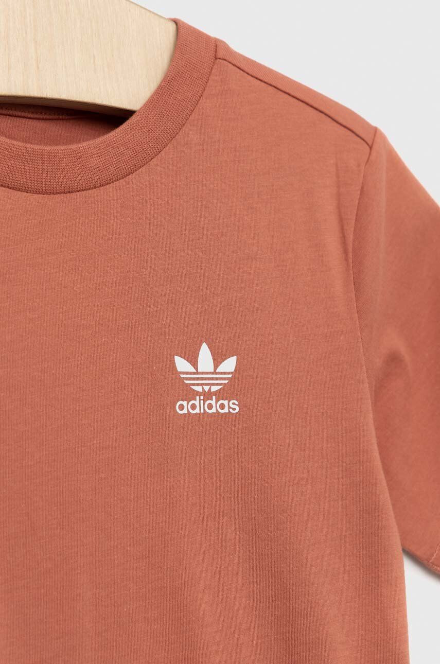 adidas Originals Dětské bavlněné tričko bílá barva s potiskem - Pepit.cz