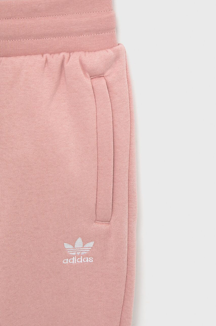 adidas Originals Dětské kalhoty HD2056 růžová barva hladké - Pepit.cz