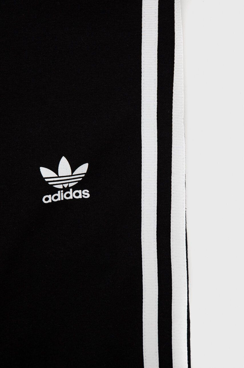 adidas Originals Dětské legíny HD2025 černá barva s potiskem - Pepit.cz