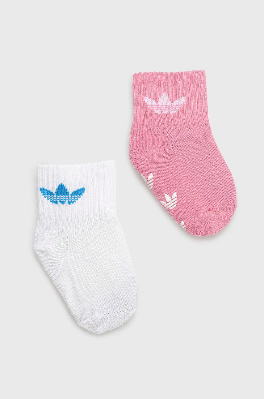 adidas Originals Dětské ponožky 2-pack růžová barva - Pepit.cz