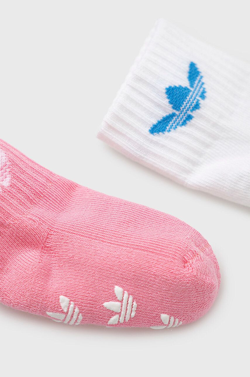 adidas Originals Dětské ponožky 2-pack růžová barva - Pepit.cz