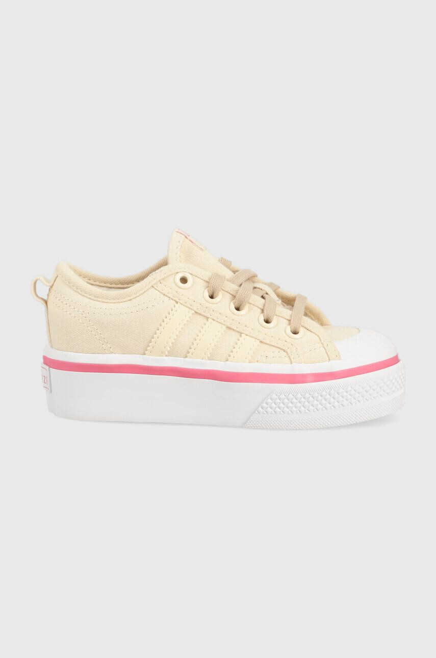 adidas Originals Dětské tenisky NIZZA PLATFORM C černá barva - Pepit.cz