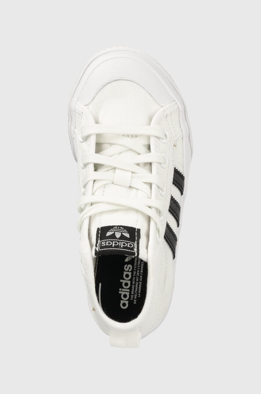 adidas Originals Dětské tenisky NIZZA PLATFORM MID bílá barva - Pepit.cz