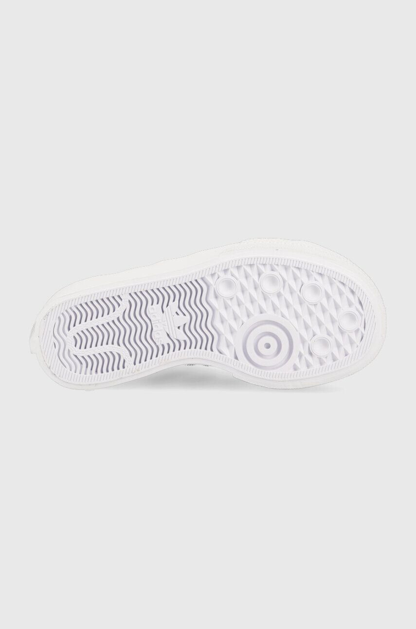 adidas Originals Dětské tenisky NIZZA PLATFORM MID bílá barva - Pepit.cz