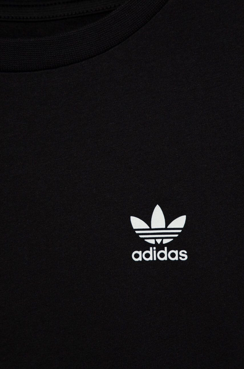 adidas Originals Dětské tričko HC9582 černá barva hladké - Pepit.cz