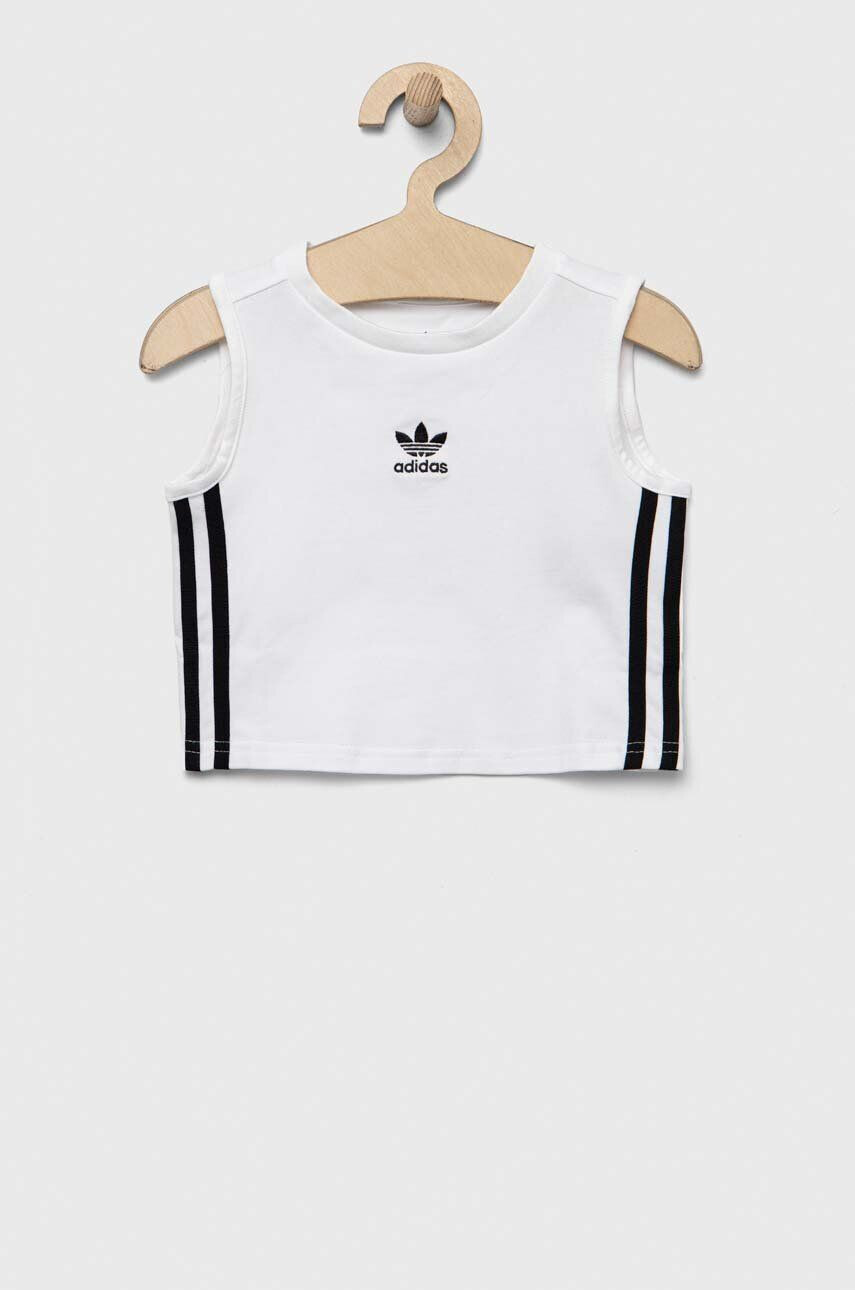 adidas Originals Dětský top bílá barva s aplikací - Pepit.cz