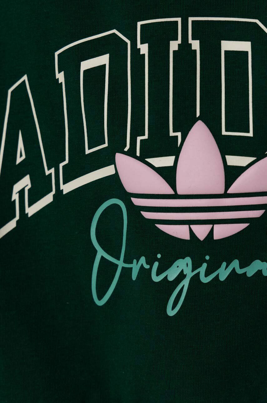 adidas Originals Dětský top zelená barva - Pepit.cz