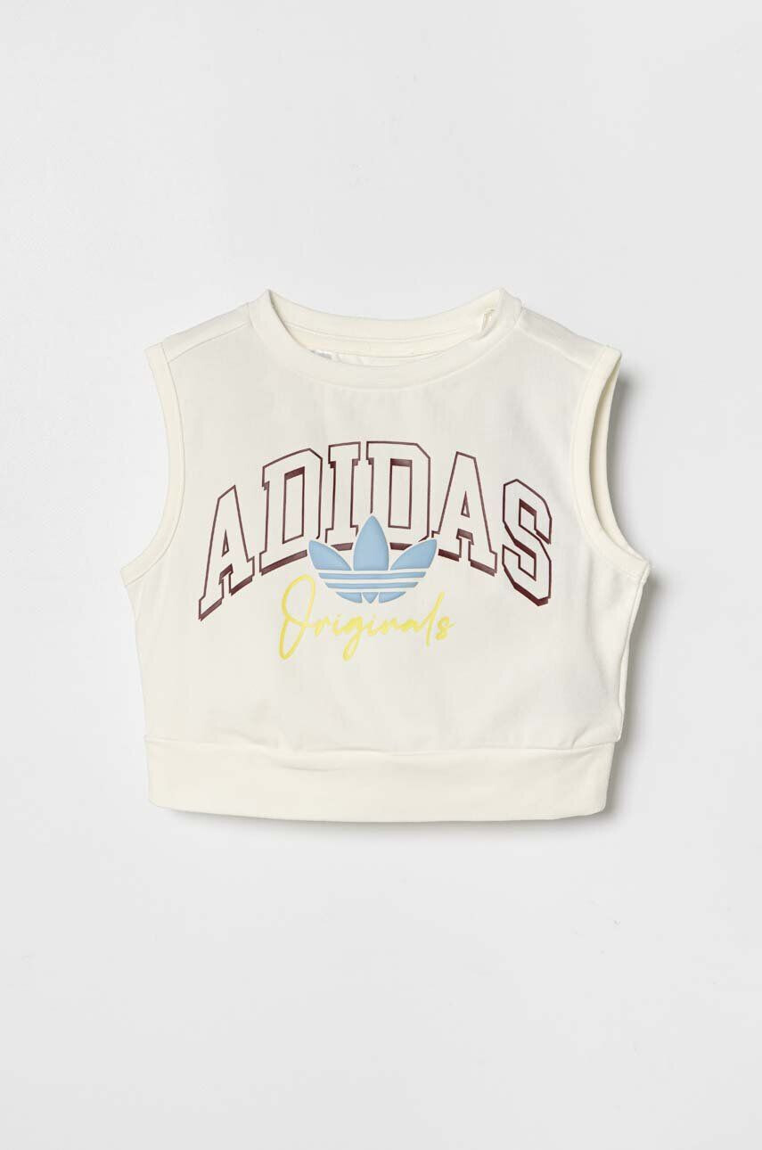 adidas Originals Dětský top béžová barva - Pepit.cz