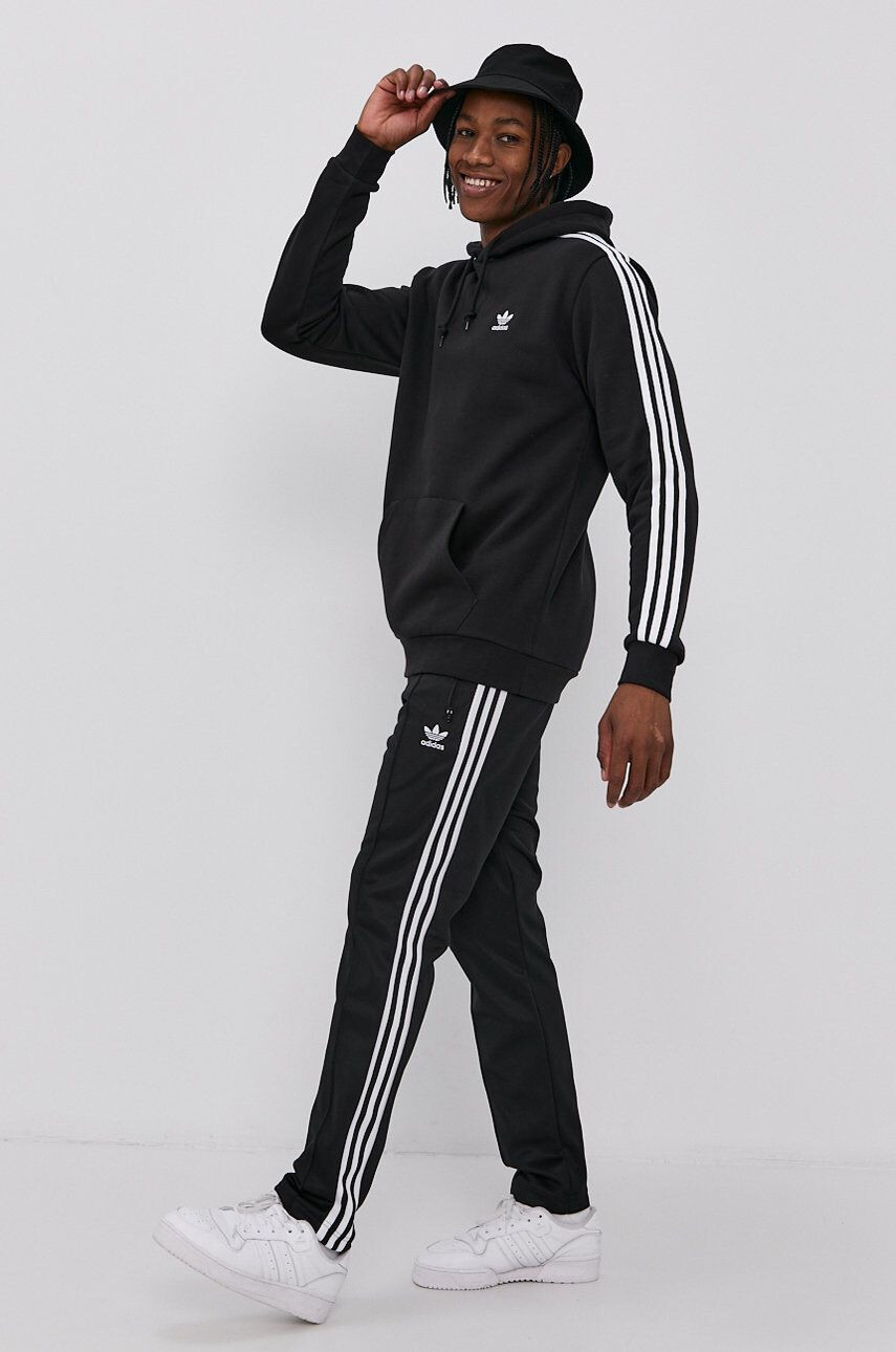 adidas Originals Kalhoty H09115 pánské černá barva hladké H09115-BLACK - Pepit.cz