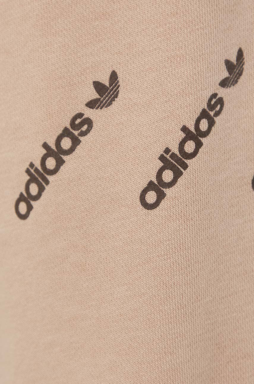 adidas Originals Kalhoty HM4871 dámské béžová barva s potiskem - Pepit.cz