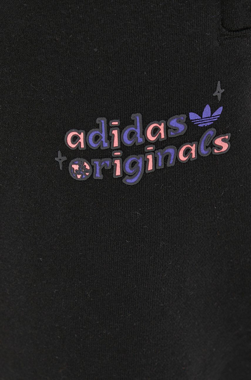 adidas Originals Kalhoty HC7146 pánské černá barva s potiskem - Pepit.cz