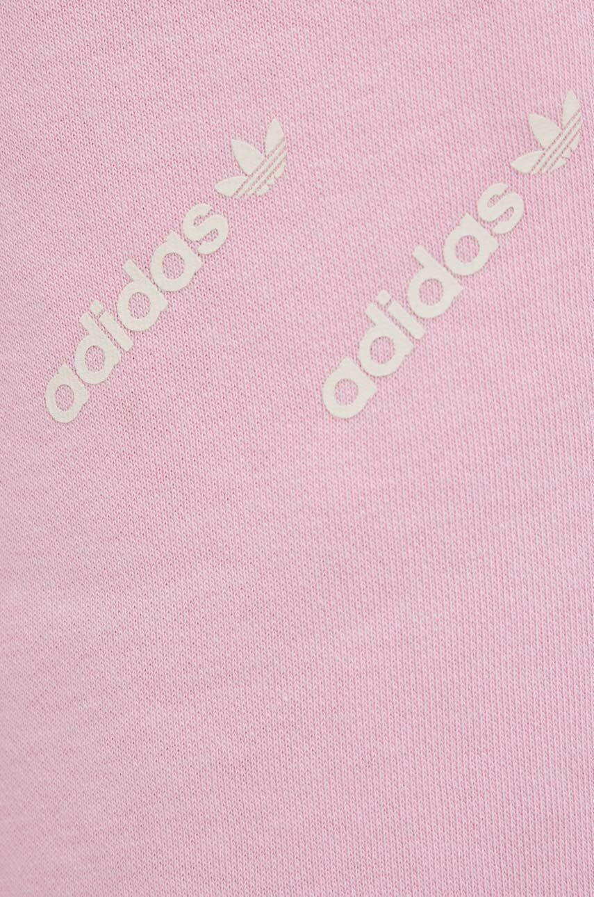 adidas Originals Kalhoty HM4873 dámské růžová barva s potiskem - Pepit.cz