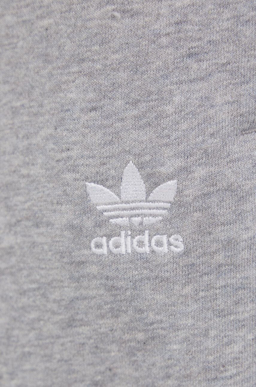 adidas Originals Kalhoty Adicolor HF7473 dámské šedá barva melanžové HF7473-MGREYH - Pepit.cz