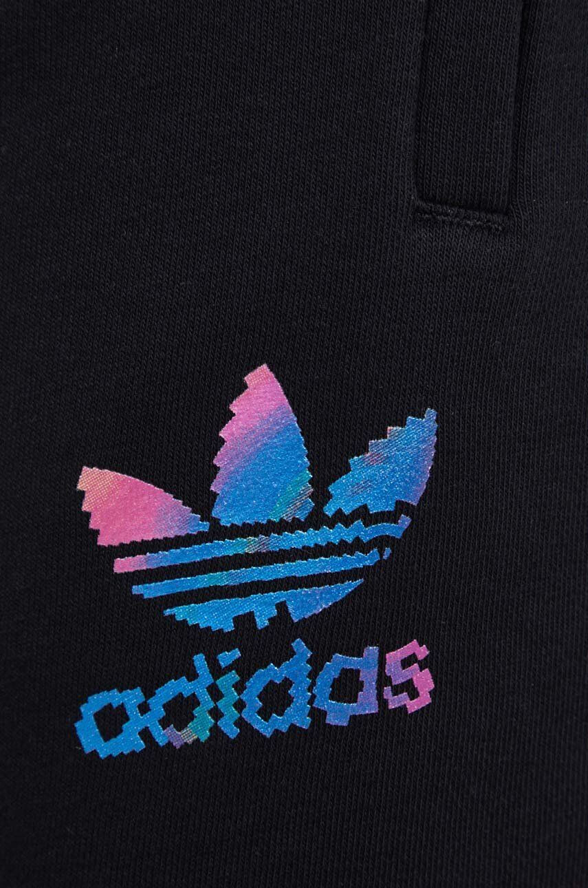 adidas Originals Kalhoty HG3911 pánské černá barva s potiskem - Pepit.cz