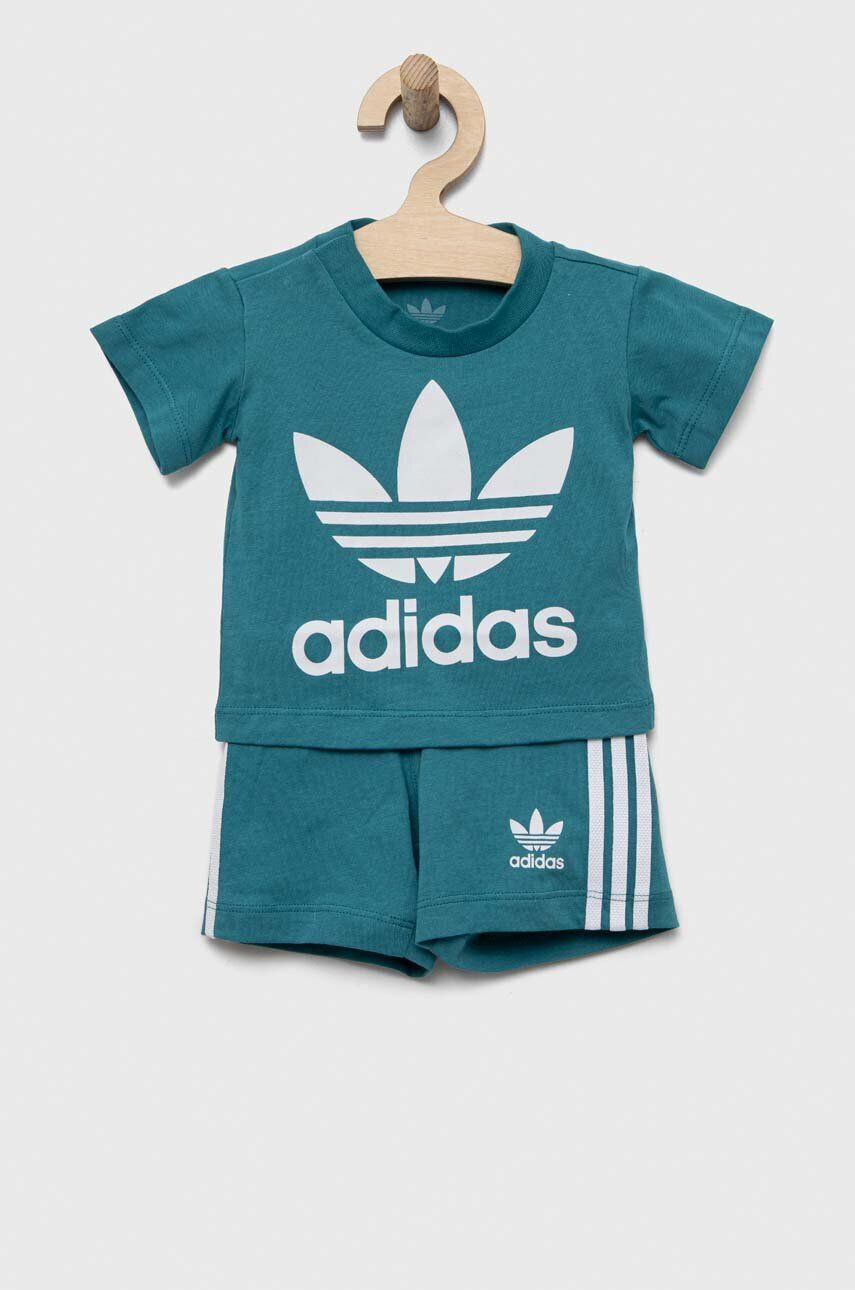 adidas Originals Kojenecká sada tyrkysová barva - Pepit.cz