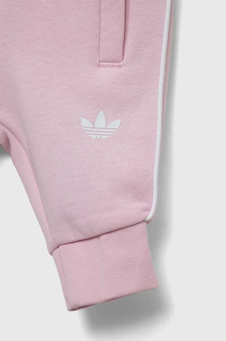 adidas Originals Kojenecká tepláková souprava růžová barva - Pepit.cz