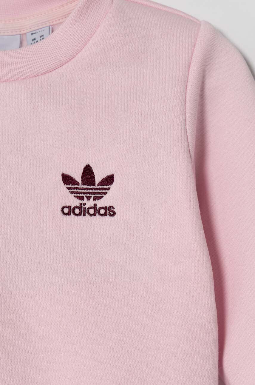 adidas Originals Kojenecká tepláková souprava růžová barva - Pepit.cz