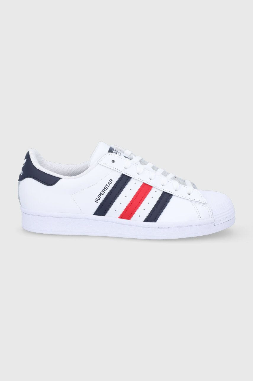 adidas Originals Kožené boty Superstar GZ3742 bílá barva - Pepit.cz