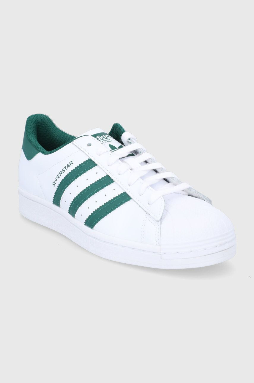 adidas Originals Kožené boty Superstar GZ3742 bílá barva - Pepit.cz