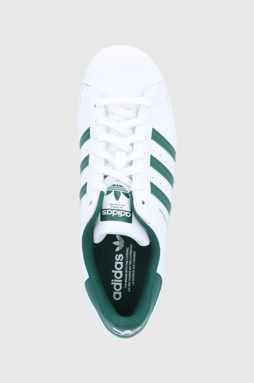 adidas Originals Kožené boty Superstar GZ3742 bílá barva - Pepit.cz