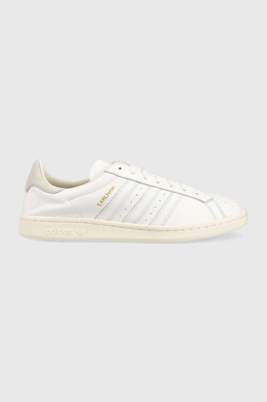 adidas Originals Kožené sneakers boty Earlham bílá barva - Pepit.cz