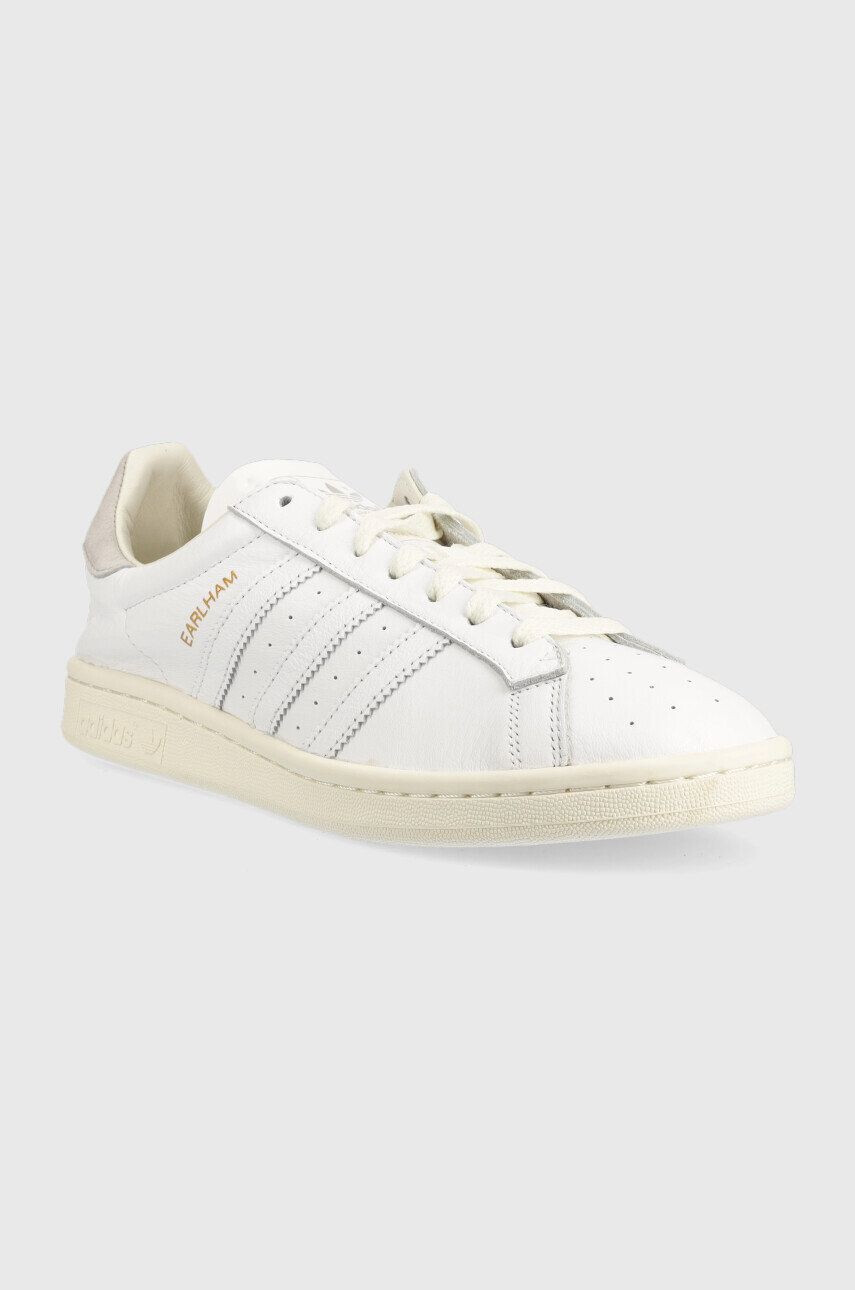 adidas Originals Kožené sneakers boty Earlham bílá barva - Pepit.cz