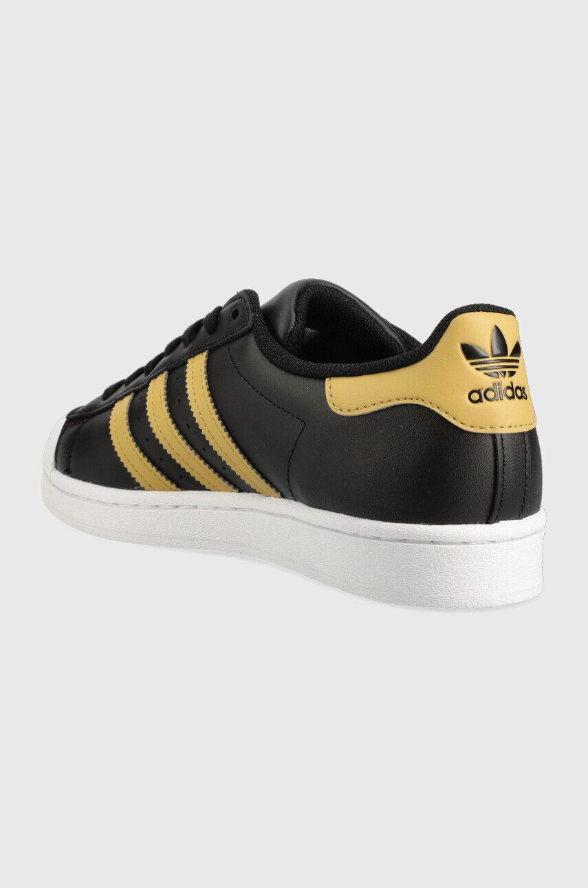 adidas Originals Kožené sneakers boty Superstar černá barva - Pepit.cz