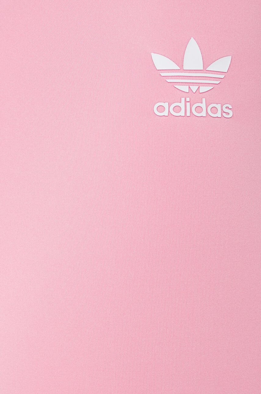 adidas Originals Kraťasy dámské růžová barva s aplikací high waist - Pepit.cz