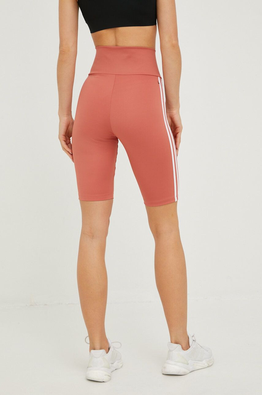 adidas Originals Kraťasy dámské oranžová barva s aplikací high waist HL6770-MAGEAR - Pepit.cz