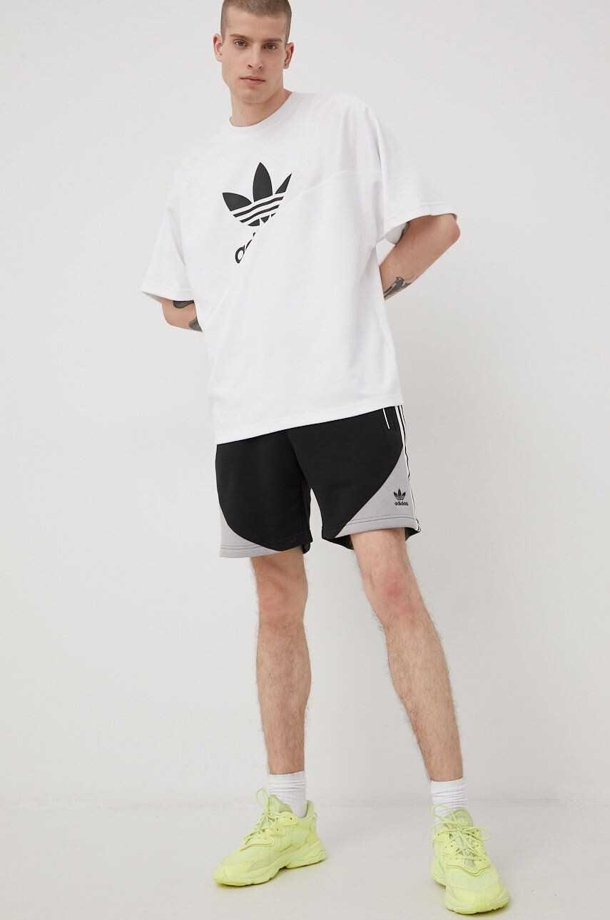 adidas Originals Kraťasy dámské černá barva high waist - Pepit.cz