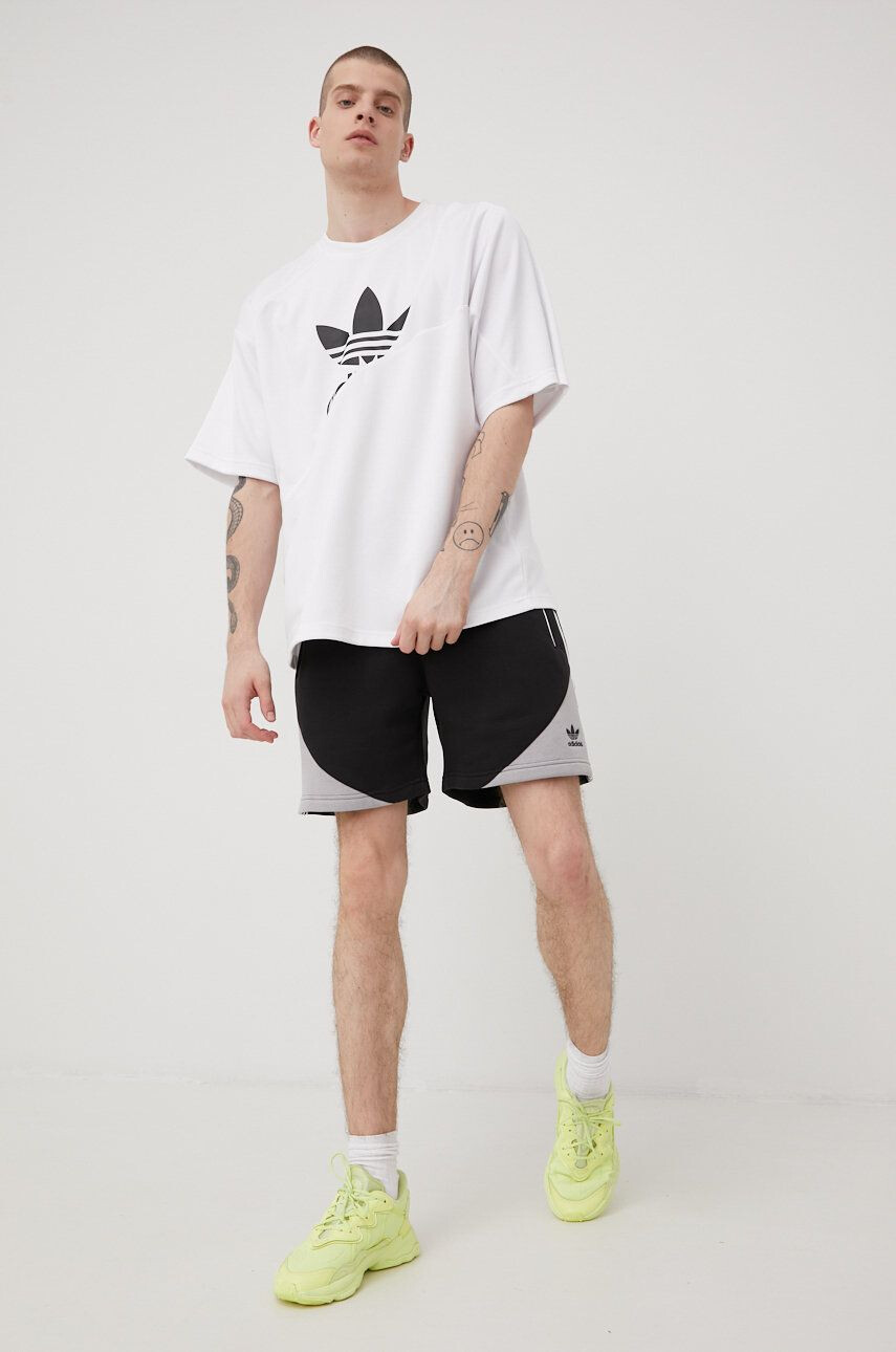 adidas Originals Kraťasy dámské černá barva high waist - Pepit.cz