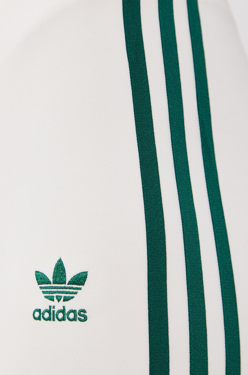 adidas Originals Kraťasy H56461 dámské krémová barva s aplikací high waist - Pepit.cz