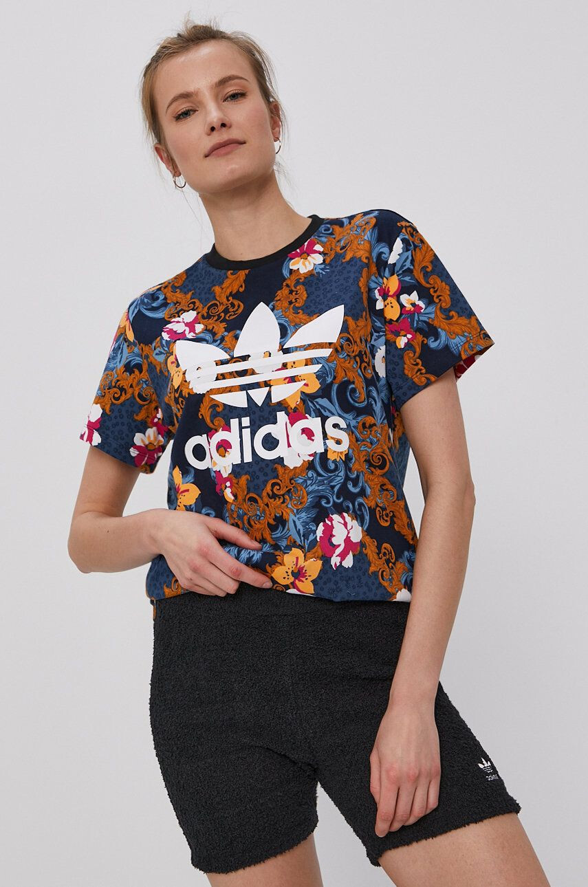 adidas Originals Kraťasy H18836 dámské černá barva hladké high waist - Pepit.cz