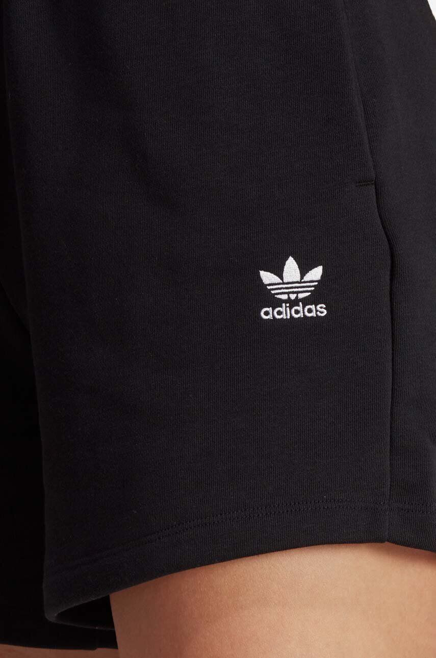 adidas Originals Kraťasy dámské černá barva hladké high waist IA6451-black - Pepit.cz