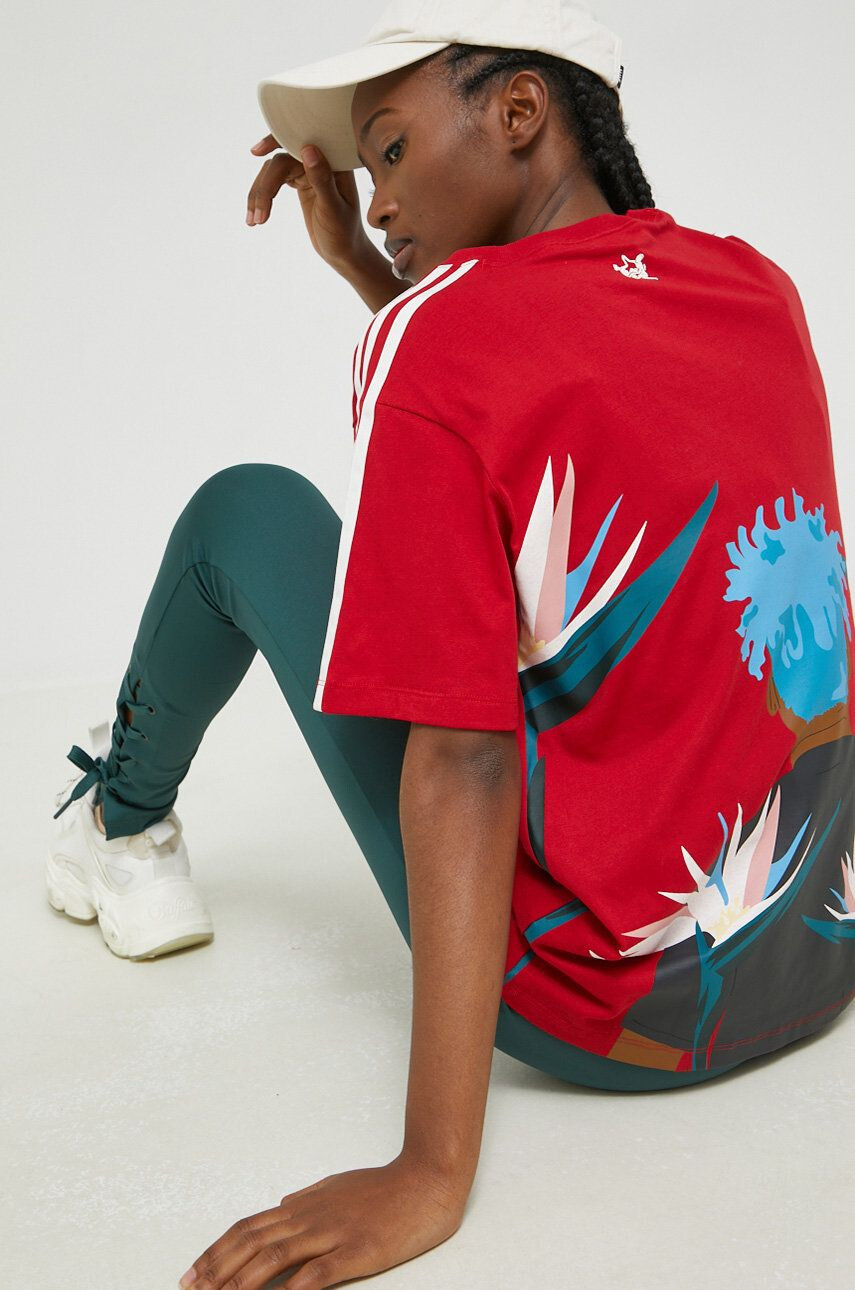 adidas Originals Legíny X Thebe Magugu dámské zelená barva hladké - Pepit.cz