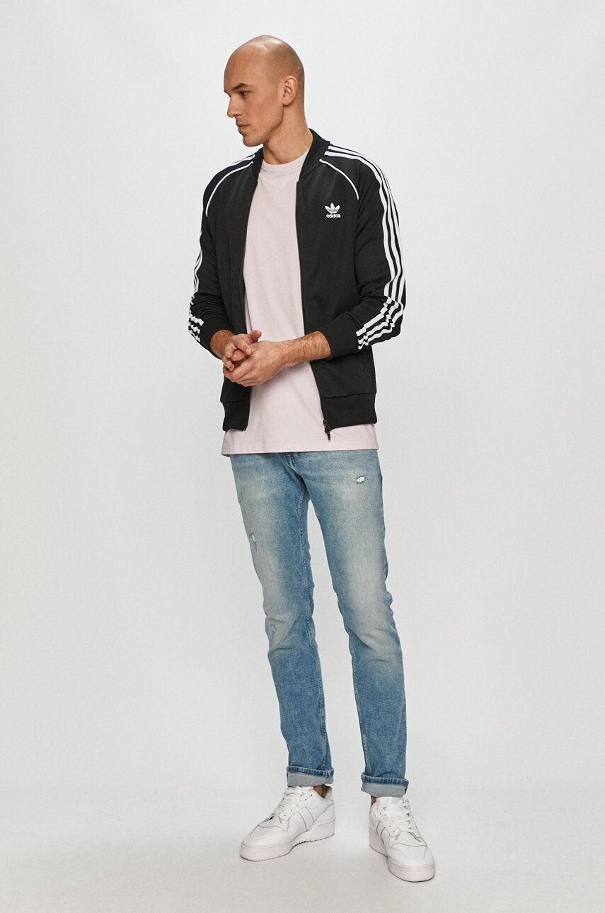 adidas Originals Mikina dámská béžová barva hladká HJ7868-MAGBEI - Pepit.cz