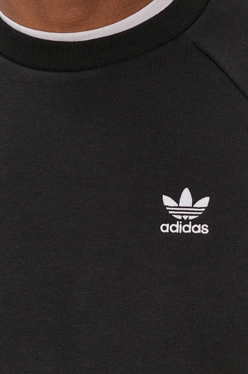 adidas Originals Mikina pánská černá barva hladká H34645-BLACK - Pepit.cz