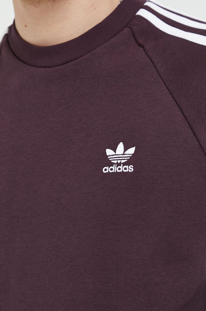 adidas Originals Mikina pánská fialová barva s aplikací - Pepit.cz