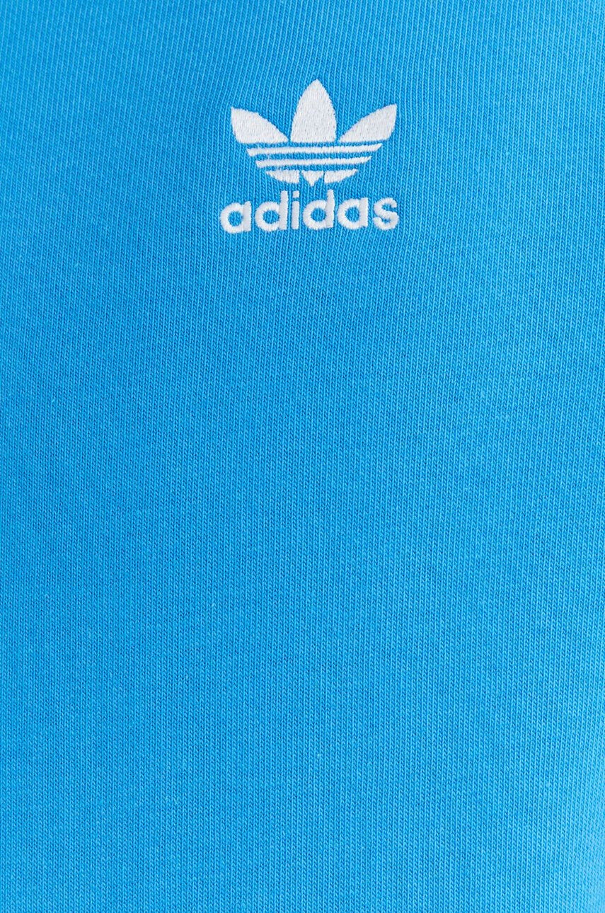 adidas Originals Mikina dámská hnědá barva s kapucí hladká - Pepit.cz