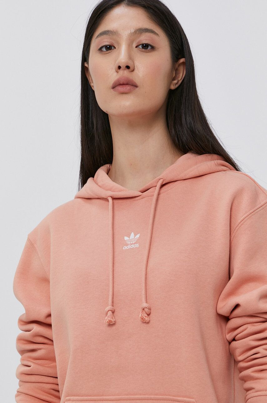 adidas Originals Mikina pánská zelená barva s kapucí s aplikací - Pepit.cz