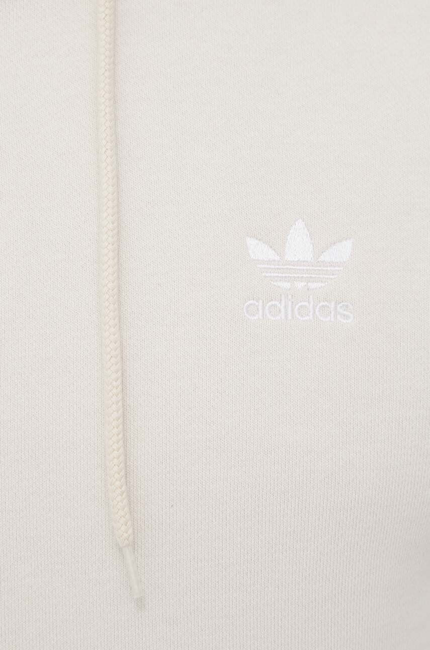 adidas Originals Mikina pánská béžová barva s kapucí hladká - Pepit.cz