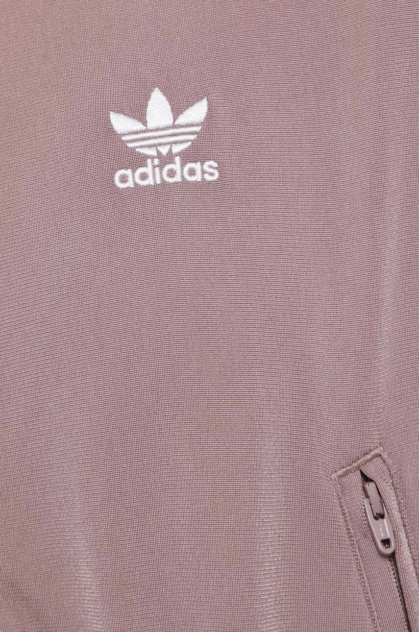 adidas Originals Mikina pánská fialová barva s aplikací - Pepit.cz