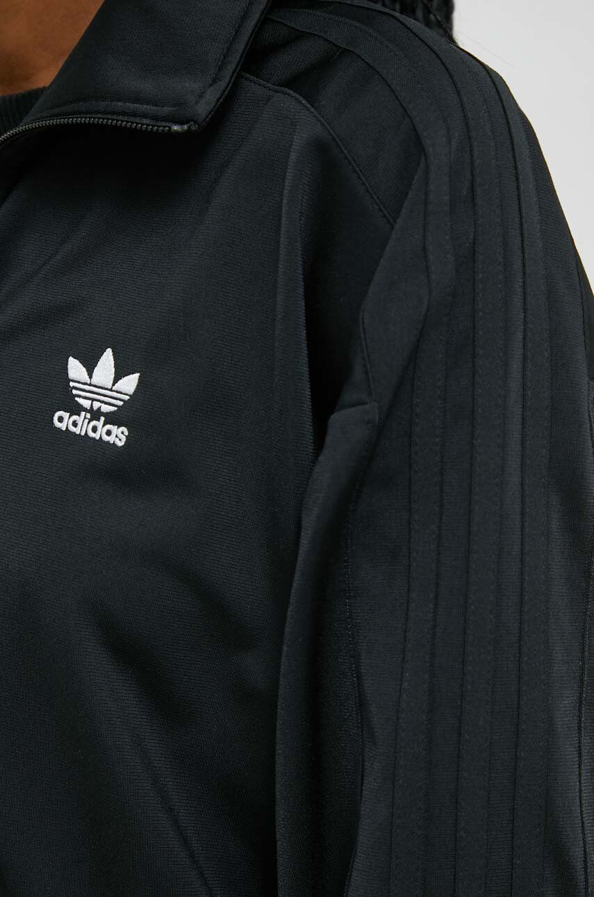 adidas Originals Mikina dámská černá barva s aplikací - Pepit.cz