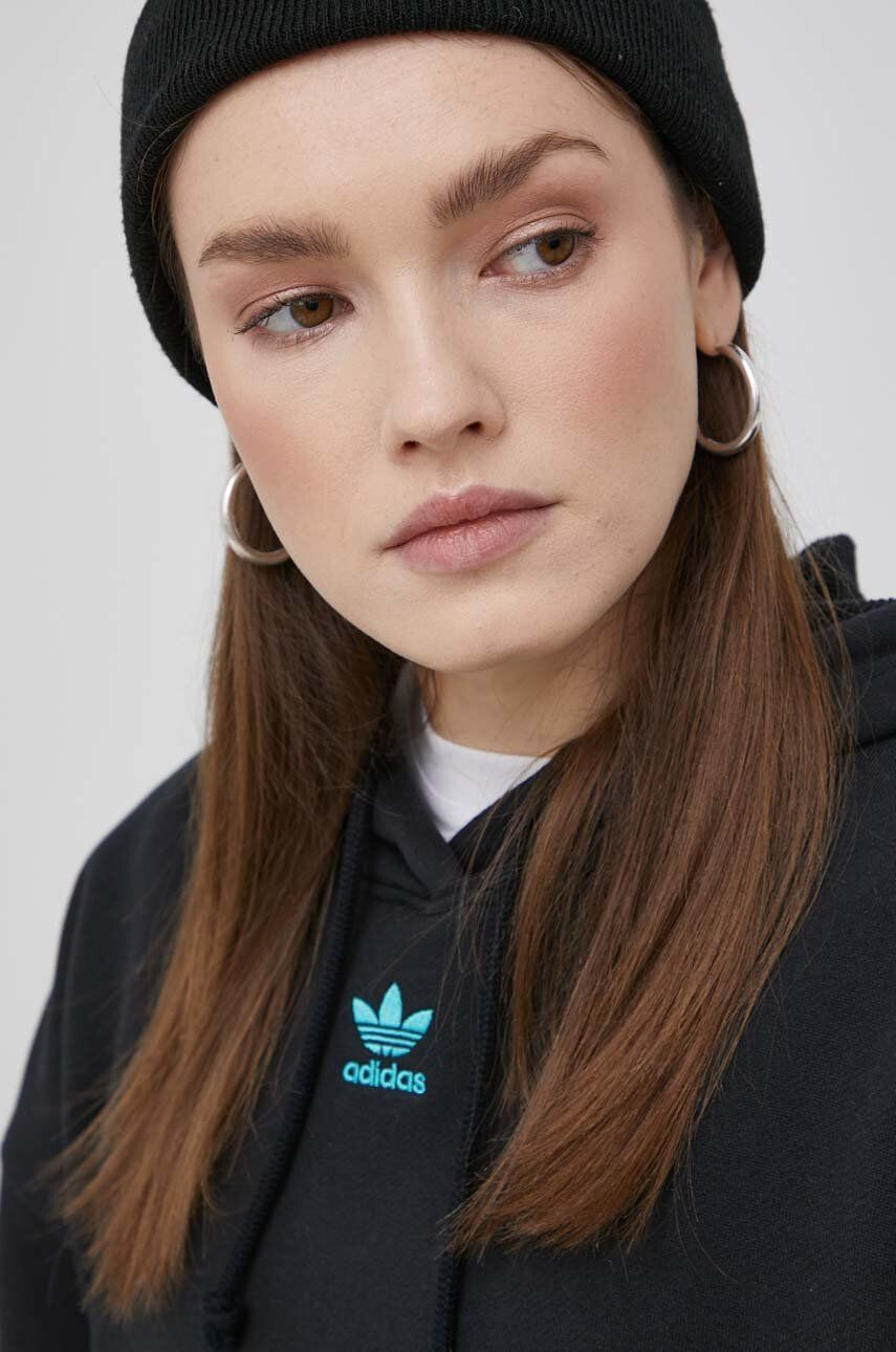 adidas Originals Mikina dámská šedá barva hladká - Pepit.cz