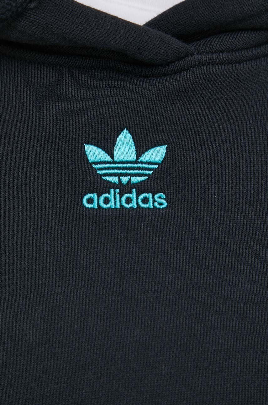 adidas Originals Mikina HC4591 dámská černá barva s potiskem - Pepit.cz